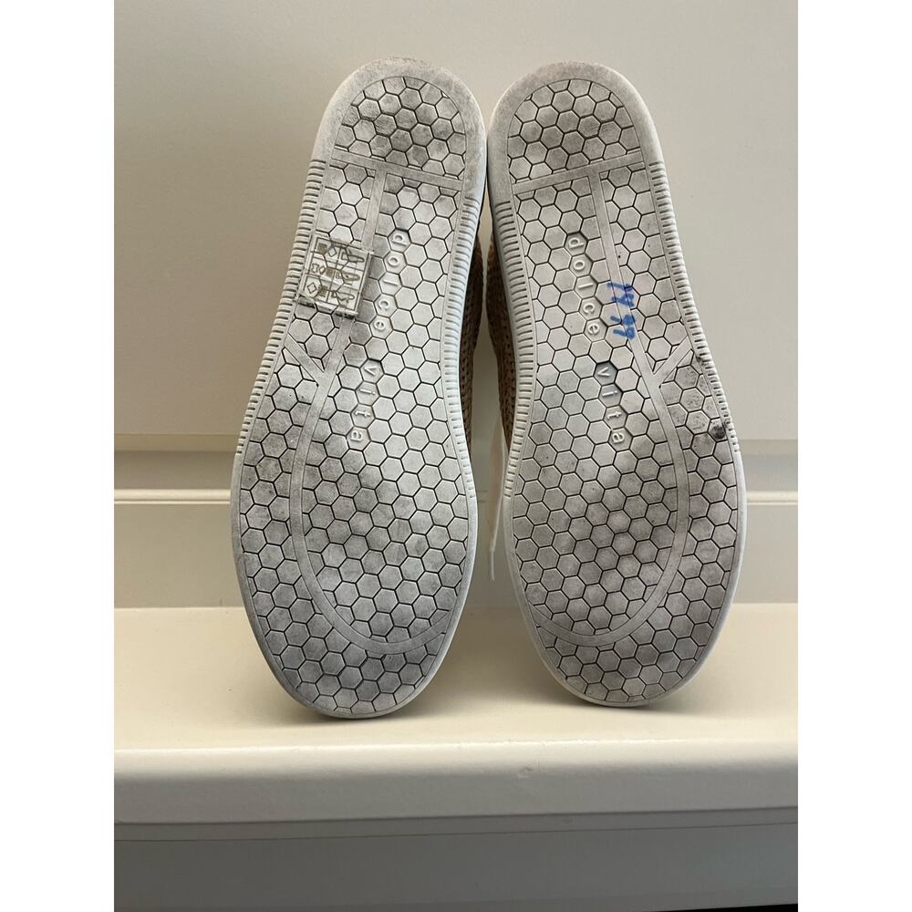Dolce Vita Women's White Woven Raffia Slip-On Sneakers Casual Summer Flats 7.5M - Picture 7 of 7